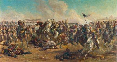 A Batalha das Pirâmides. de Paul Dominique Philippoteaux