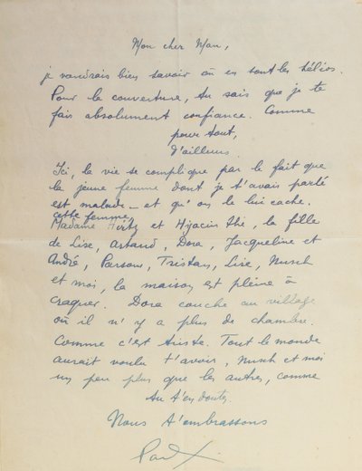 Carta ao Homem Ray, sobre a realização de 