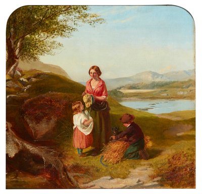 The Young Harvester (tela a óleo) de Paul Falconer (attr. to) Poole