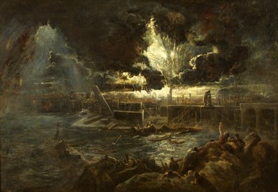 The Destruction of Pompeii, c.1835 (óleo sobre tela) de Paul Falconer Poole