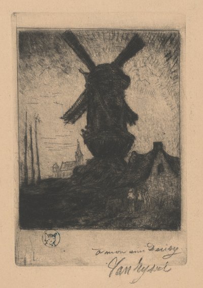 Moinho de vento norte no Vale de Creuse de Paul Ferdinand Gachet