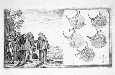 Um ataque militar traçado de acordo com as fases de um eclipse, século XVII de Paul Fürst