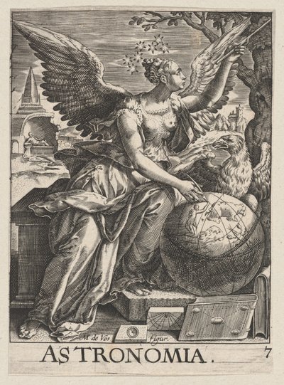 Ilustração 7: Astronomia, de As Sete Artes Liberais, ca. 1628-66., c. 1628-66. de Paul Fürst
