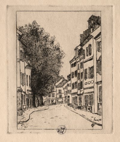 Seis gravuras: Notre Dame, Pontoise, 1895. de Paul Gachet