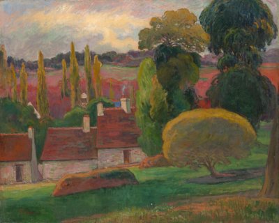 Uma fazenda na Bretanha, c.1894 de Paul Gauguin