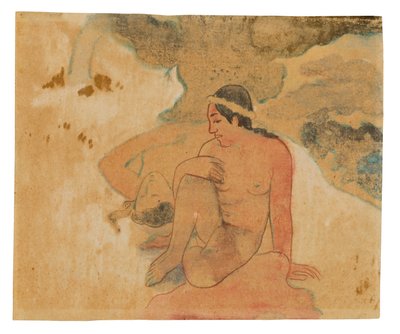 Aha oe feii? (O que! Você está com ciúmes?) de Paul Gauguin