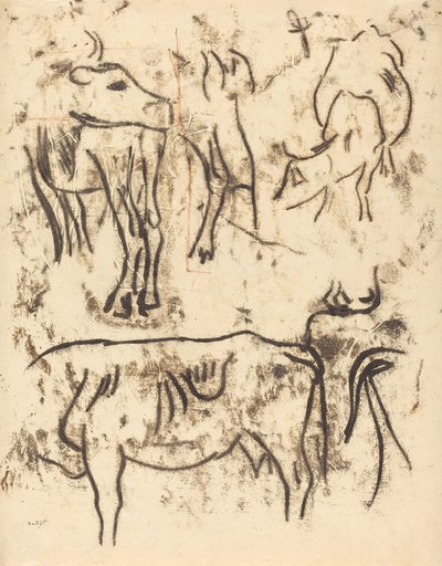 Estudos Animais, 19011902. de Paul Gauguin