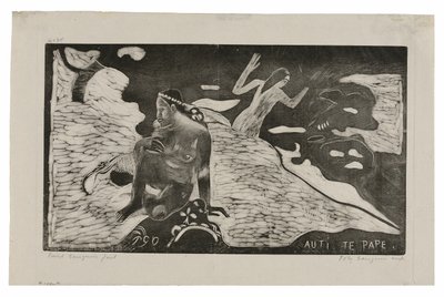 Auti te pape (Mulheres no Rio) da Suíte Noa Noa de Paul Gauguin