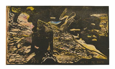 Auti te pape (Mulheres no rio), da Suite Noa Noa de Paul Gauguin
