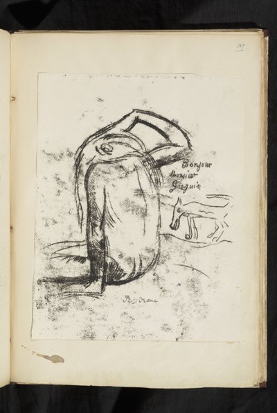Antes e depois - Bonjour Monsieur Gauguin de Paul Gauguin
