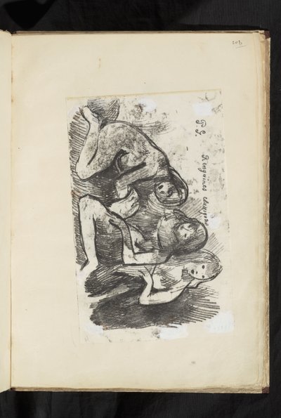 Antes e depois - Fragmento de natividade de Paul Gauguin