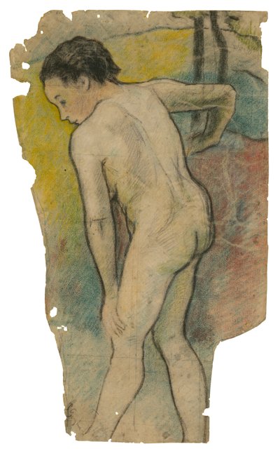 Banhista bretão, 1886-87 de Paul Gauguin