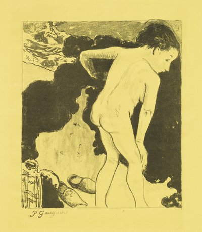 Banhistas bretões de Paul Gauguin