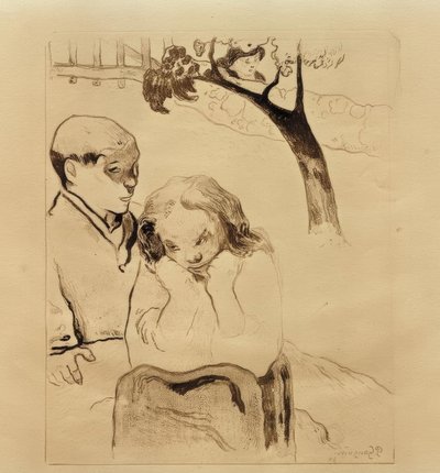 Bretões na Barreira de Paul Gauguin