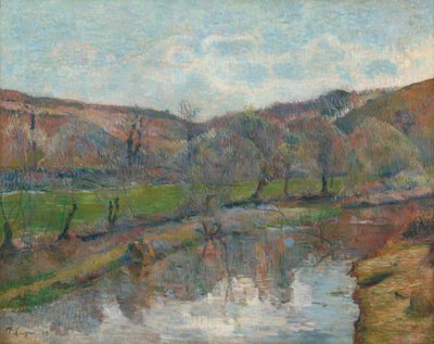 Paisagem da Bretanha, 1888. de Paul Gauguin