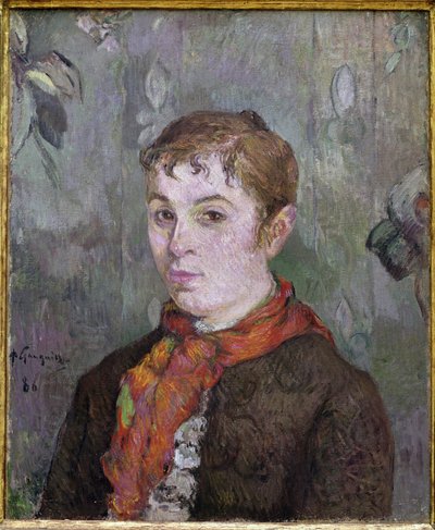 Busto da Mulher (óleo sobre tela de Paul Gauguin
