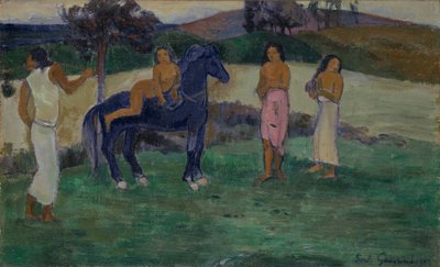 Composição com Figuras e um Cavalo de Paul Gauguin
