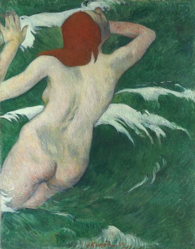 Nas ondas ou Ondina Nas ondas ou Ondina, 1889. de Paul Gauguin