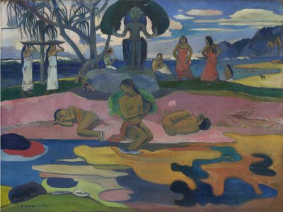 Dia do Deus (Mahana no Atua) 1894 (óleo sobre tela) de Paul Gauguin