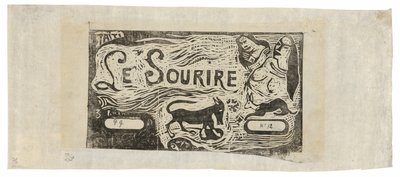 Raposa, bustos de duas mulheres e um coelho, capacete para Le sourire de Paul Gauguin