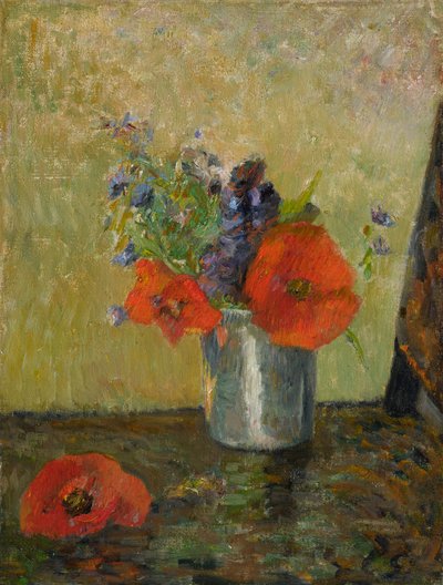 Francês: Flores de verão numa taça de Paul Gauguin