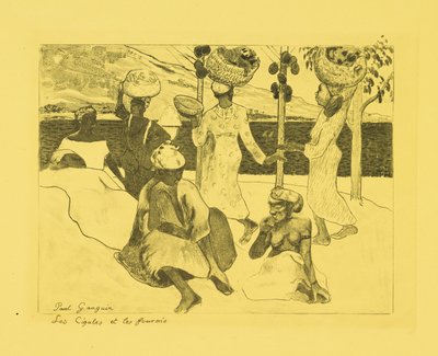 Heuschrecken und Ameisen: Ein Souvenir aus Martinique de Paul Gauguin