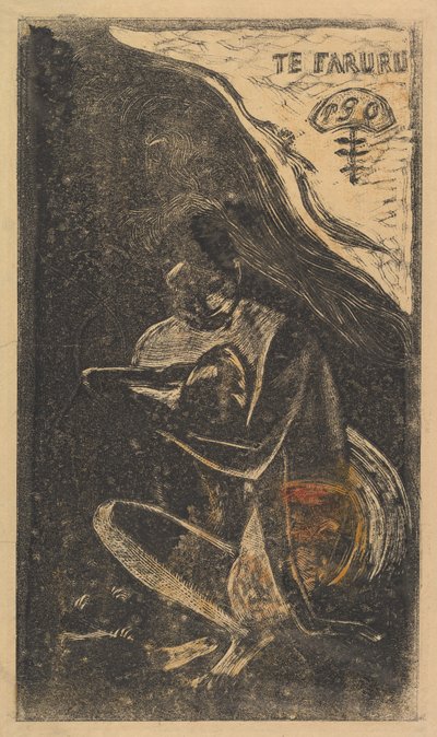 Aqui fazemos amor O Faruru, da fragrância Noah Noah, 1893-94. de Paul Gauguin