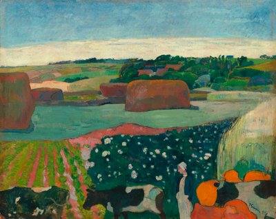 Palheiro na Bretanha de Paul Gauguin