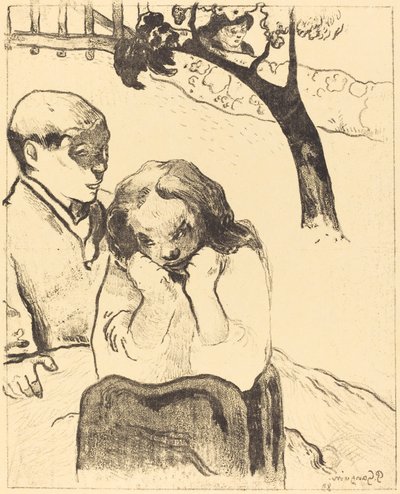 Human Sorrow Miseres humaines, 1889 de Paul Gauguin