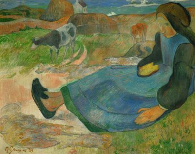 O criador de vacas ou bretão jovem de Paul Gauguin