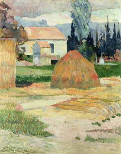 Paisagem perto de Arles de Paul Gauguin