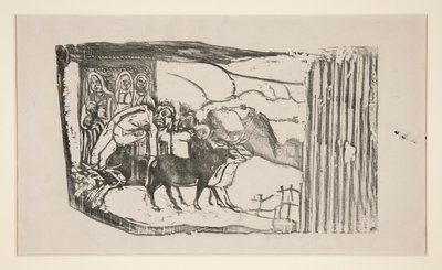 Le Calvaire Breton [Santuário Wayside na Bretanha] de Paul Gauguin