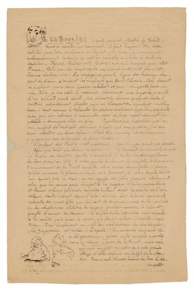 Le sourire: Jornal sérieux, 21 de agosto de 1899 de Paul Gauguin