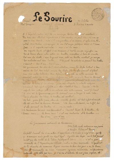 Le sourire: Jornal sérieux, 13 de outubro de 1899 de Paul Gauguin