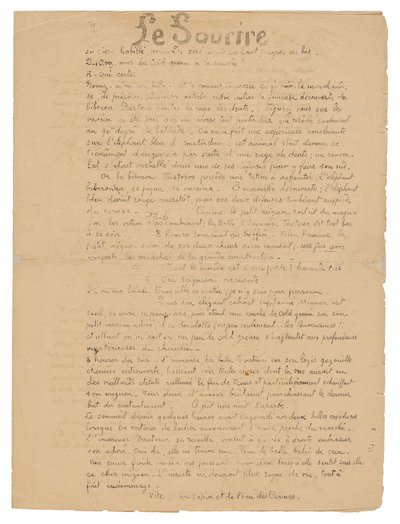 Le sourire: Journal sérieux, 19 de setembro de 1899 de Paul Gauguin