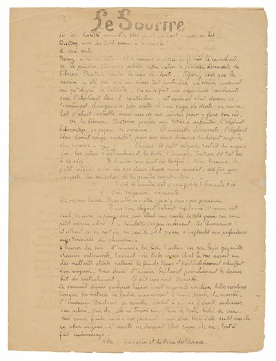 Le sourire: Journal sérieux, 19 de setembro de 1899 de Paul Gauguin