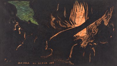 Mahna no Varua Ino O Diabo Fala, 18941895. de Paul Gauguin