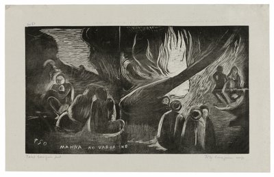Mahna no varua ino (O Diabo Fala), da Suíte Noa Noa de Paul Gauguin