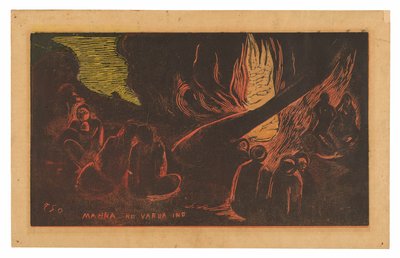 Mahna no varua ino (O Diabo Fala), da Suíte Noa Noa de Paul Gauguin