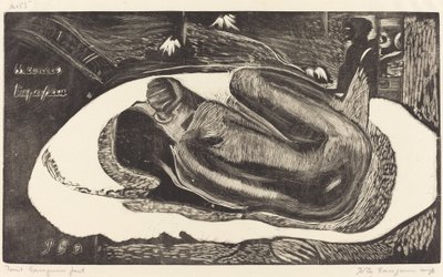 Manoa Tupapau (Ela é assombrada por um espírito) de Paul Gauguin