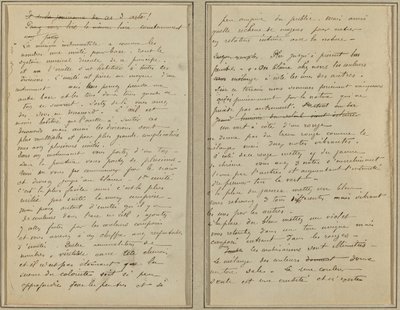 Páginas do Manuscrito [reto] de Paul Gauguin