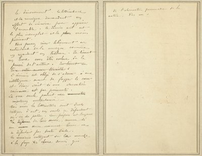 Páginas do Manuscrito [verso] de Paul Gauguin