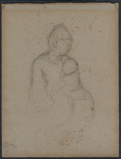 Mãe e Filho reto, década de 1870. de Paul Gauguin