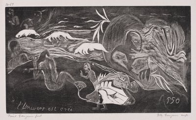 Noa Noa: O universo é criado O universo é criado, 1893-94. de Paul Gauguin