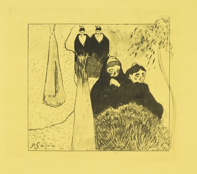 Mulheres idosas de Arles, 1889 de Paul Gauguin