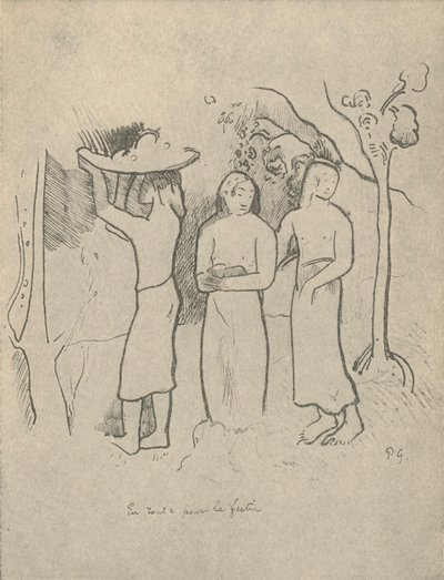 A caminho da festa, 1936 de Paul Gauguin