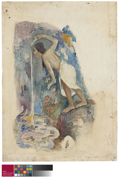 Pape cansado, 1893-94 de Paul Gauguin