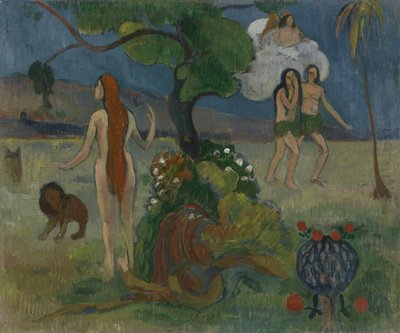 Paradise Lost, c.1890 (óleo sobre tela) de Paul Gauguin