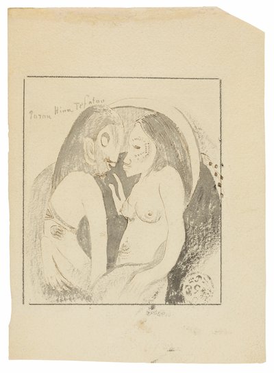 Parau Hina Tefatou (Palavras entre Deusa da Lua e Deus da Terra) de Paul Gauguin