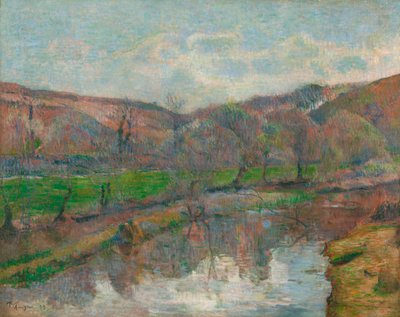 Paisagem da Bretanha de Paul Gauguin